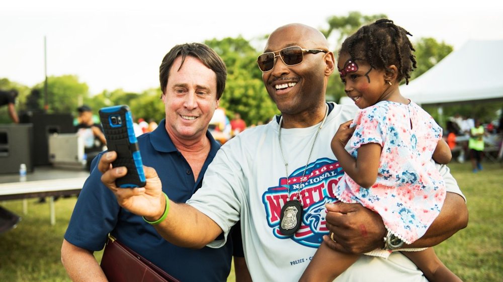 National Night Out Police Selfie